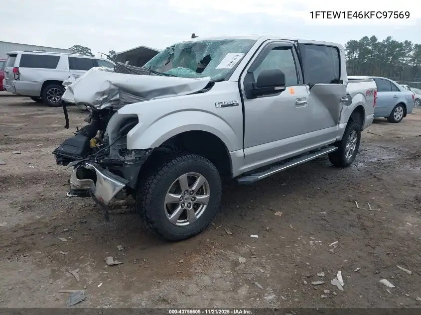 1FTEW1E46KFC97569 2019 Ford F-150 Xlt