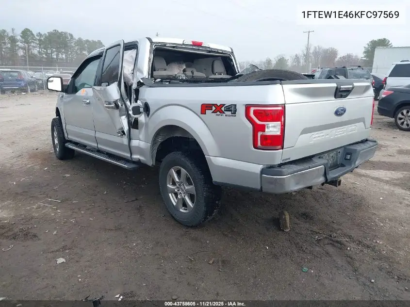 1FTEW1E46KFC97569 2019 Ford F-150 Xlt