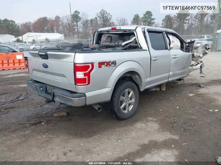 1FTEW1E46KFC97569 2019 Ford F-150 Xlt