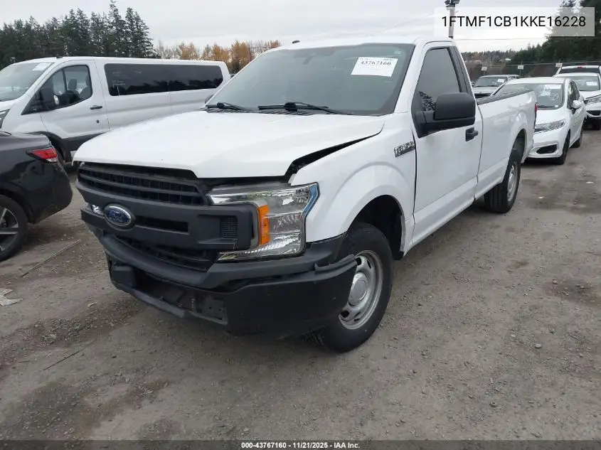1FTMF1CB1KKE16228 2019 Ford F-150 Xl