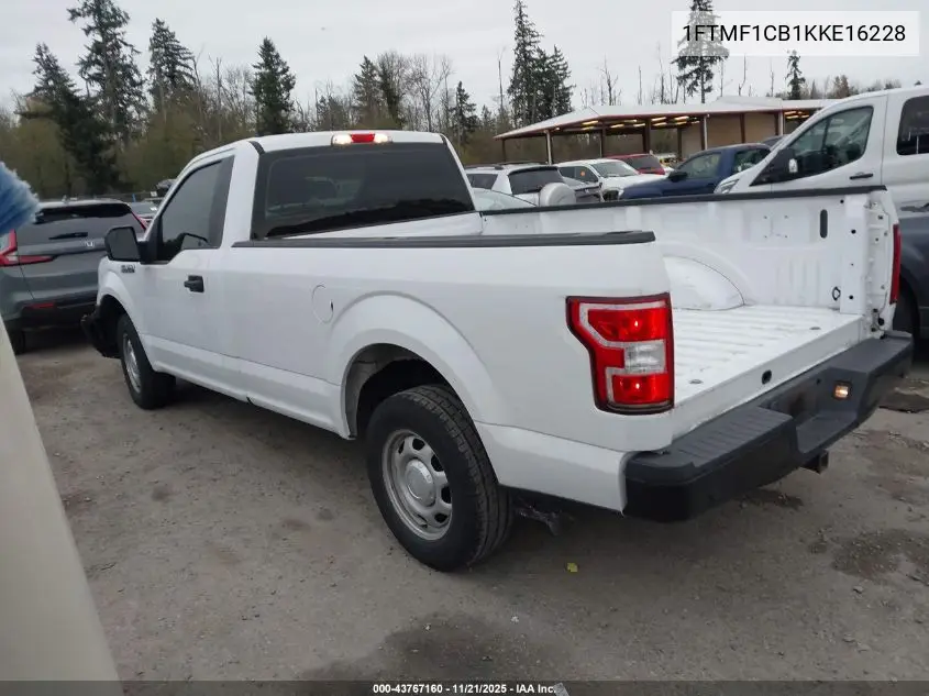 1FTMF1CB1KKE16228 2019 Ford F-150 Xl
