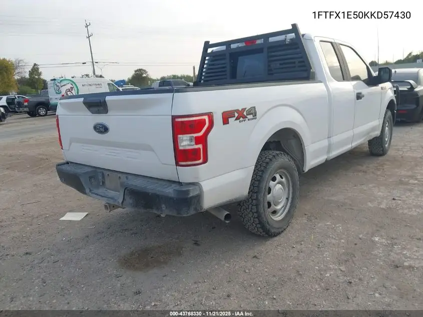 1FTFX1E50KKD57430 2019 Ford F-150 Xl