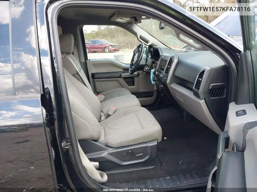 1FTFW1E57KFA78116 2019 Ford F-150 Xlt