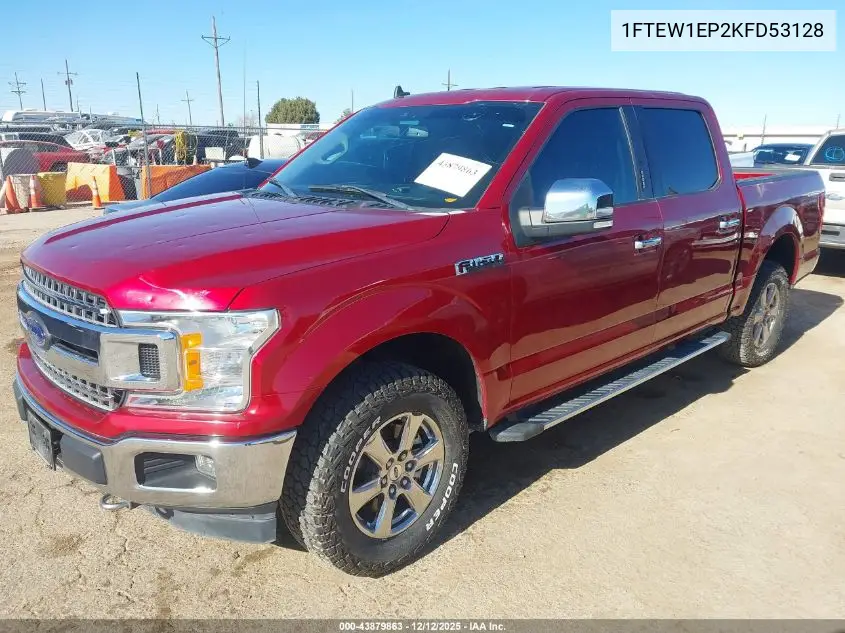 1FTEW1EP2KFD53128 2019 Ford F-150 Xlt