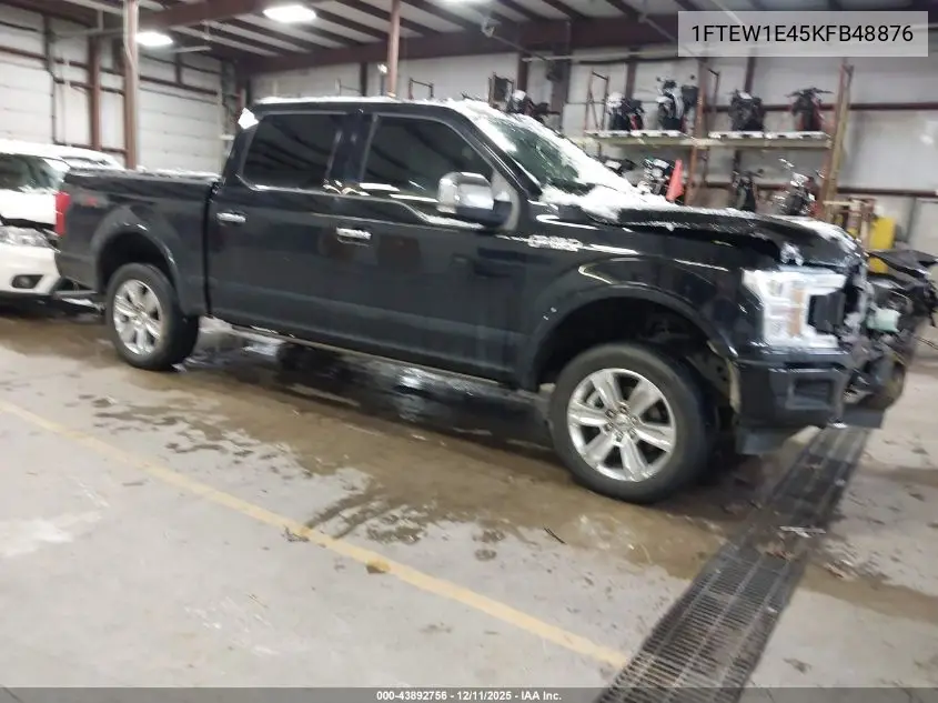 1FTEW1E45KFB48876 2019 Ford F-150 Platinum