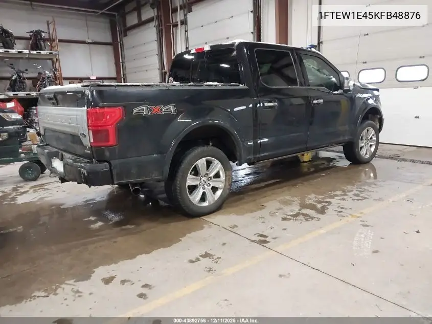 1FTEW1E45KFB48876 2019 Ford F-150 Platinum