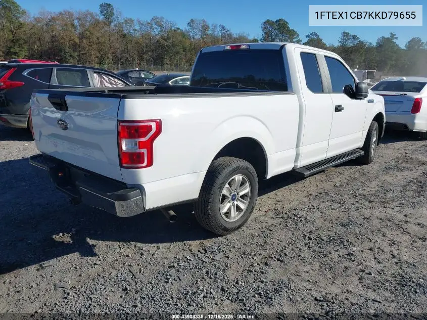 1FTEX1CB7KKD79655 2019 Ford F-150 Xl