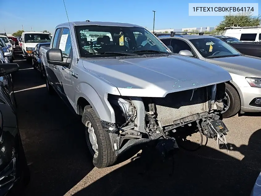 1FTEX1CB0KFB64174 2019 Ford F-150 Xl
