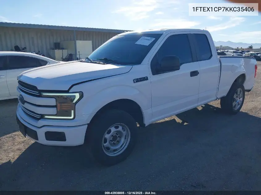 1FTEX1CP7KKC35406 2019 Ford F-150 Xl