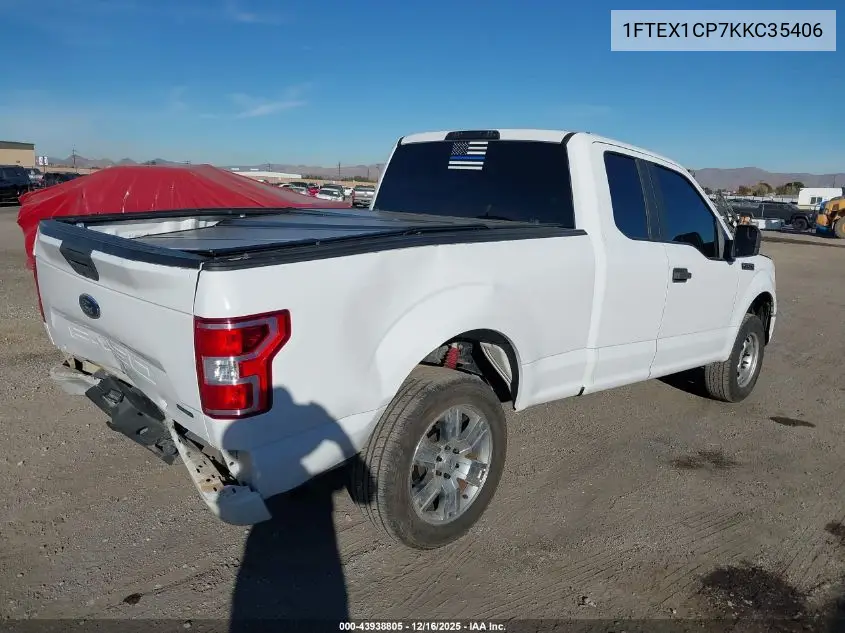 1FTEX1CP7KKC35406 2019 Ford F-150 Xl