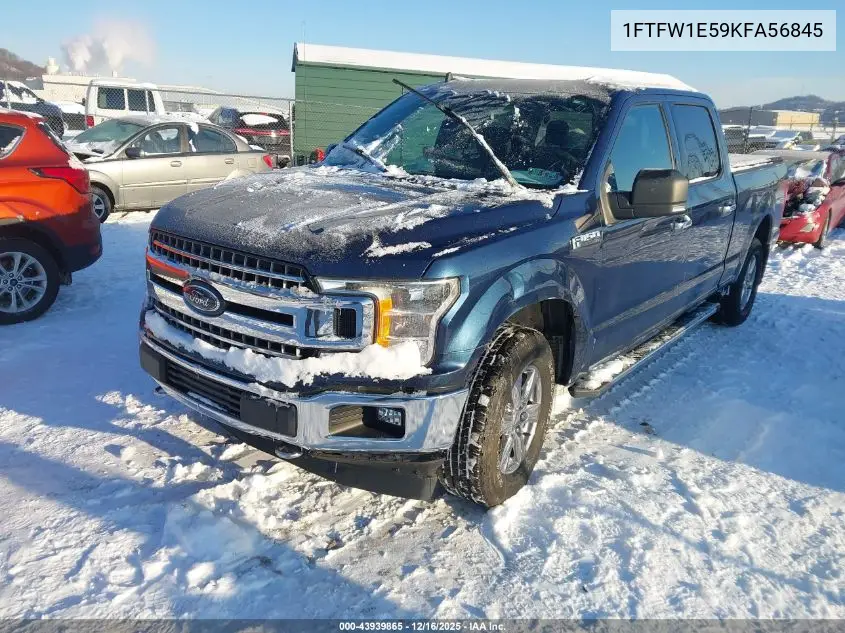 1FTFW1E59KFA56845 2019 Ford F-150 Xlt