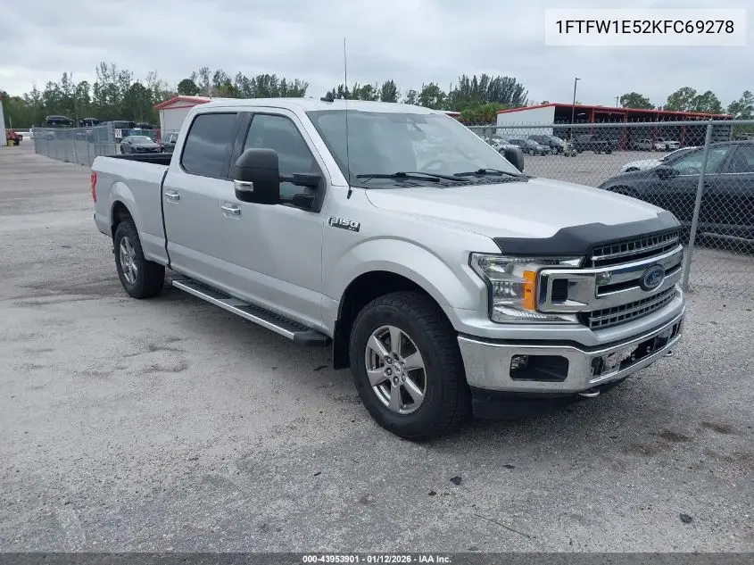1FTFW1E52KFC69278 2019 Ford F-150 Xlt