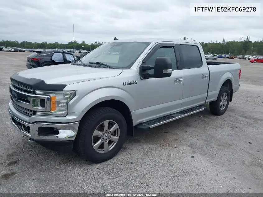 1FTFW1E52KFC69278 2019 Ford F-150 Xlt