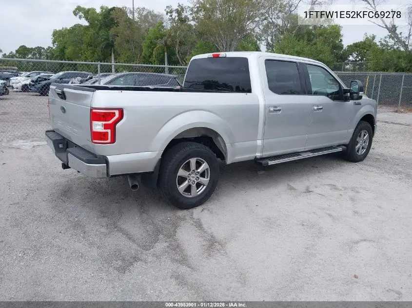 1FTFW1E52KFC69278 2019 Ford F-150 Xlt