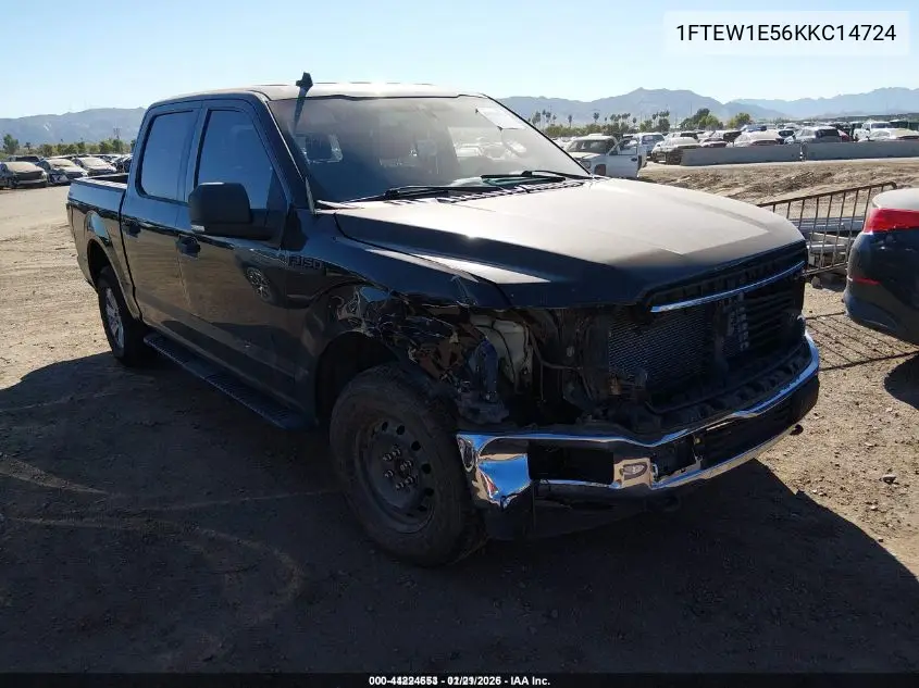 1FTEW1E56KKC14724 2019 Ford F-150 Xlt