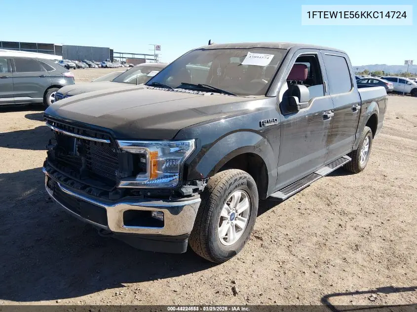 1FTEW1E56KKC14724 2019 Ford F-150 Xlt