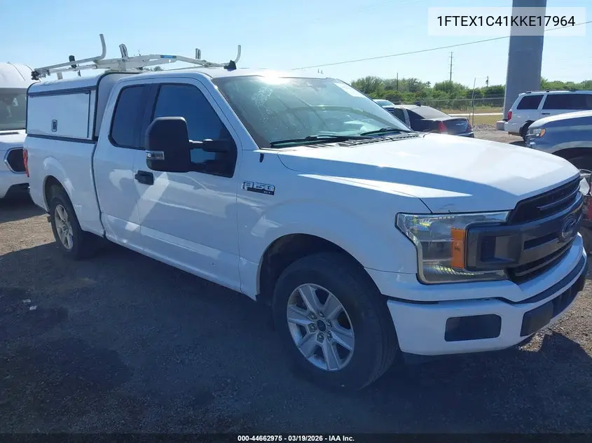 1FTEX1C41KKE17964 2019 Ford F-150 Xlt