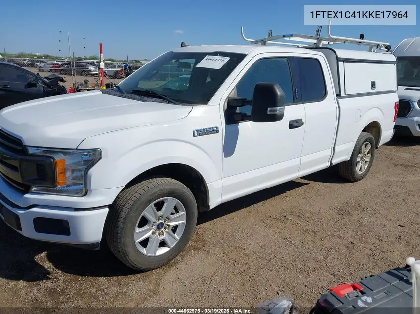 1FTEX1C41KKE17964 2019 Ford F-150 Xlt