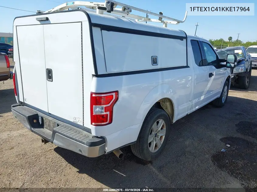 1FTEX1C41KKE17964 2019 Ford F-150 Xlt