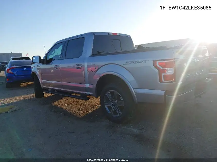 1FTEW1C42LKE35085 2020 Ford F-150 Xlt