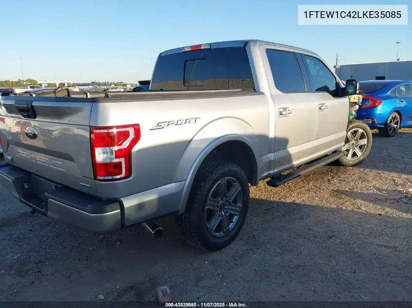 1FTEW1C42LKE35085 2020 Ford F-150 Xlt