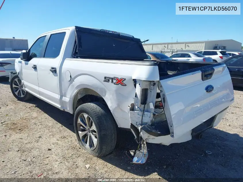1FTEW1CP7LKD56070 2020 Ford F-150 Xl