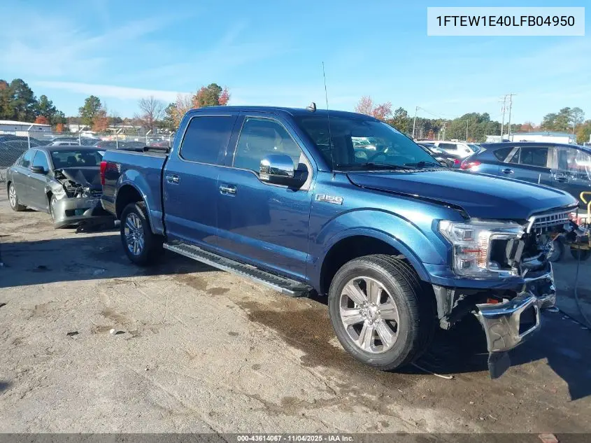 1FTEW1E40LFB04950 2020 Ford F-150 Lariat