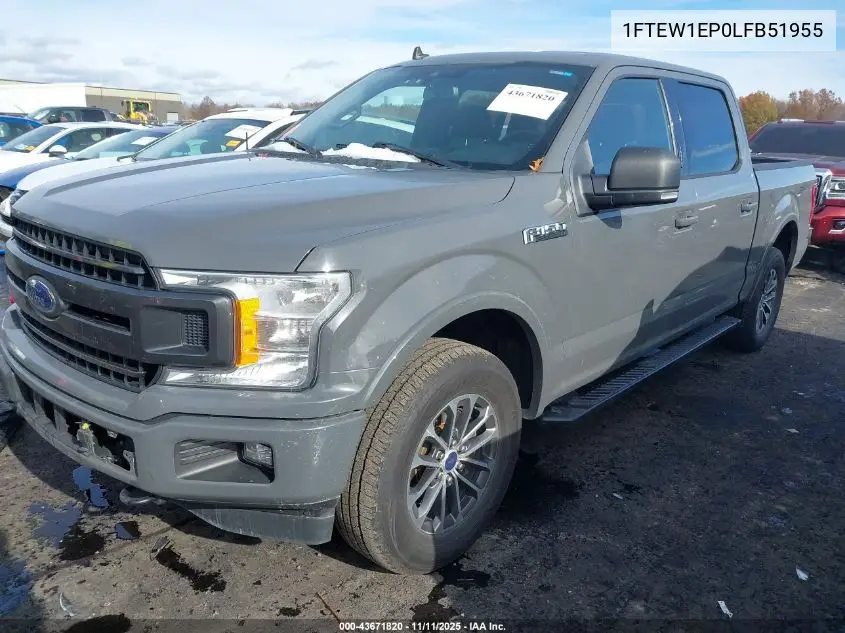 1FTEW1EP0LFB51955 2020 Ford F-150 Xlt