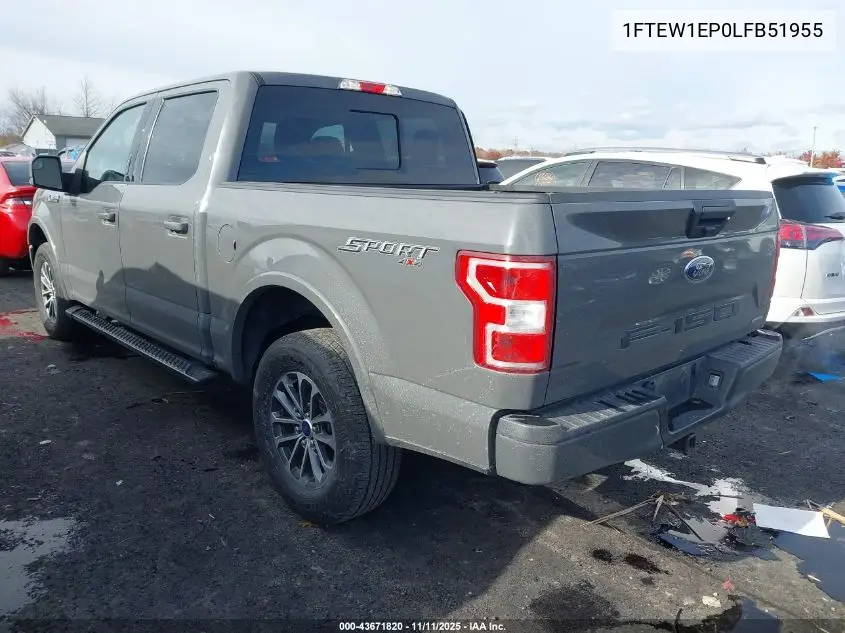 1FTEW1EP0LFB51955 2020 Ford F-150 Xlt