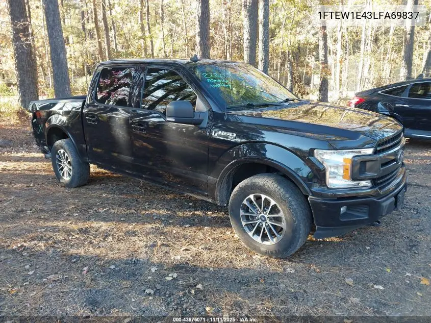 1FTEW1E43LFA69837 2020 Ford F-150 Xlt