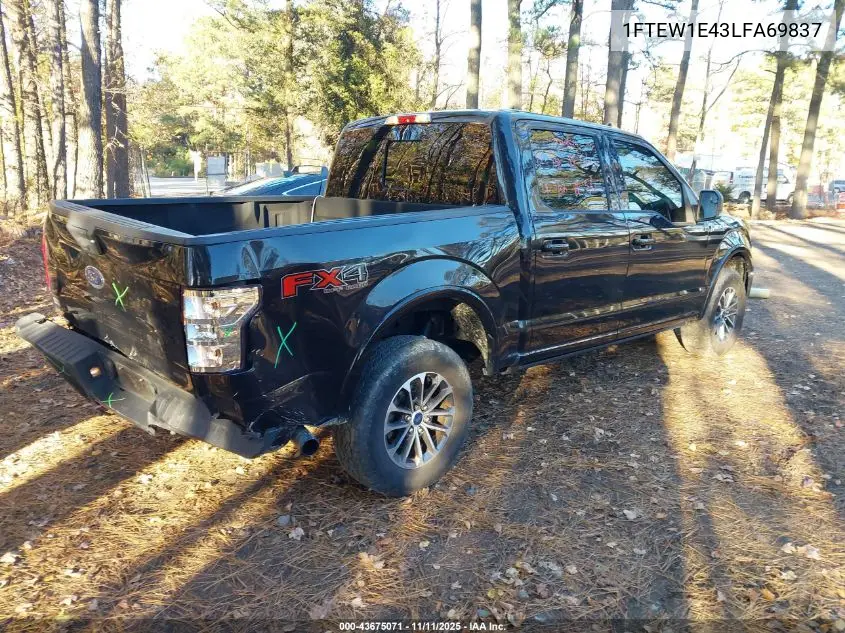 1FTEW1E43LFA69837 2020 Ford F-150 Xlt