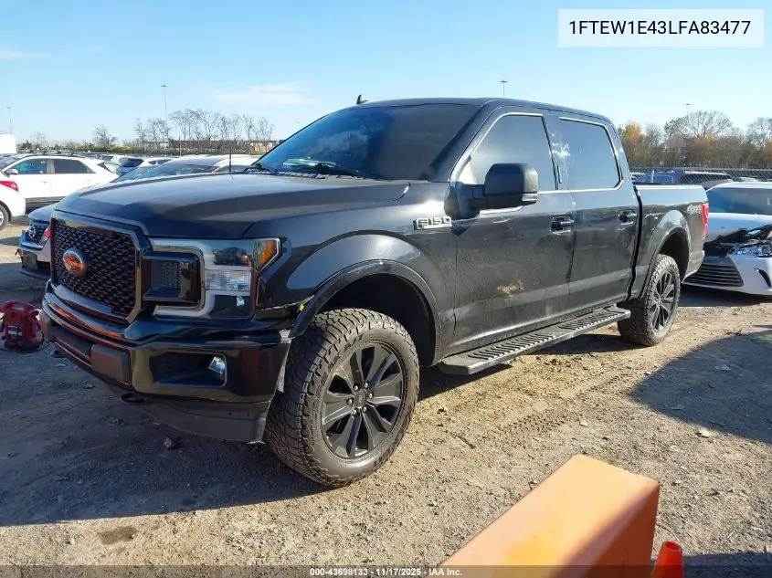 1FTEW1E43LFA83477 2020 Ford F-150 Xlt