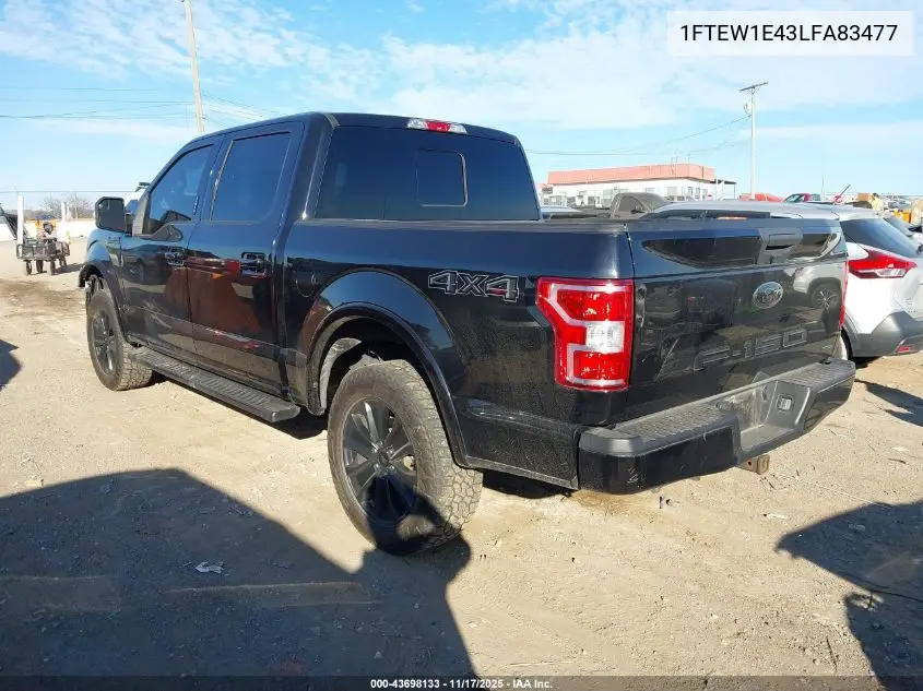 1FTEW1E43LFA83477 2020 Ford F-150 Xlt