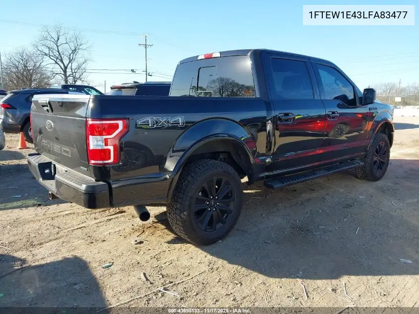 1FTEW1E43LFA83477 2020 Ford F-150 Xlt