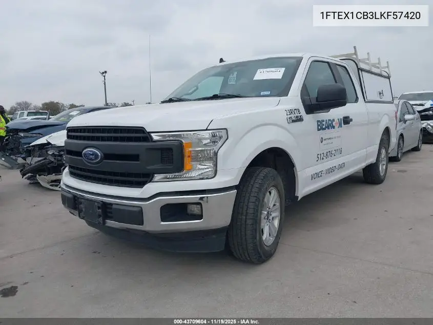 1FTEX1CB3LKF57420 2020 Ford F-150 Xl