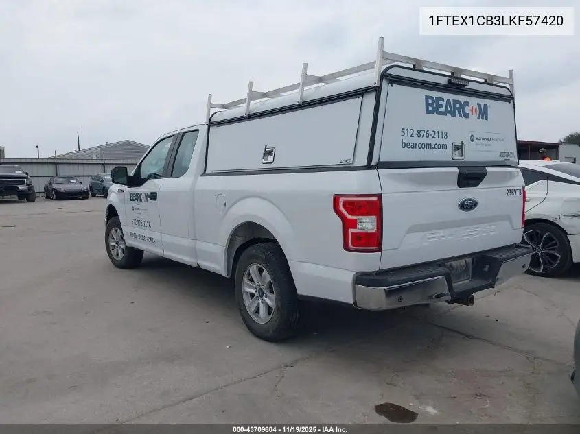 1FTEX1CB3LKF57420 2020 Ford F-150 Xl
