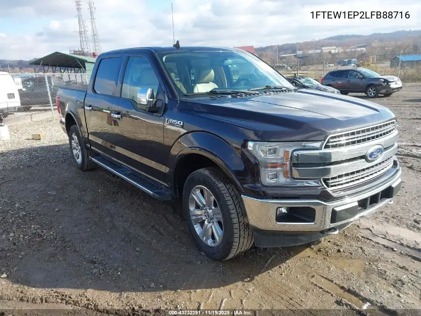 1FTEW1EP2LFB88716 2020 Ford F-150 Lariat