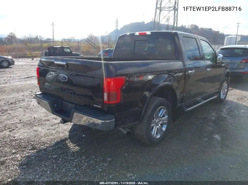 1FTEW1EP2LFB88716 2020 Ford F-150 Lariat