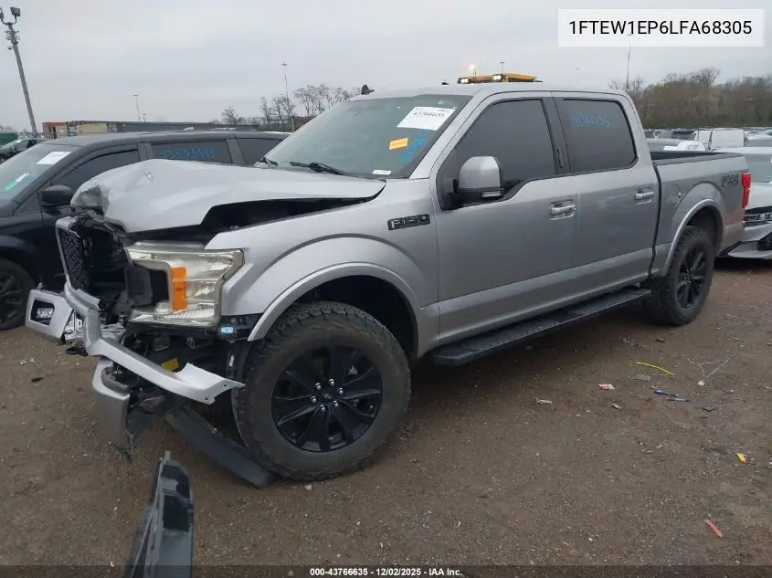 1FTEW1EP6LFA68305 2020 Ford F-150 Lariat