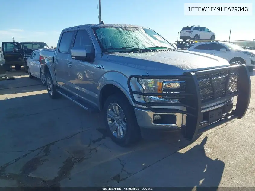1FTEW1E49LFA29343 2020 Ford F-150 Lariat