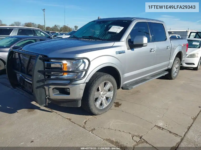 1FTEW1E49LFA29343 2020 Ford F-150 Lariat