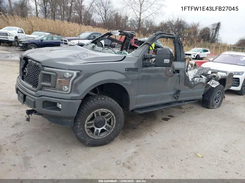 1FTFW1E43LFB27045 2020 Ford F-150 Xl