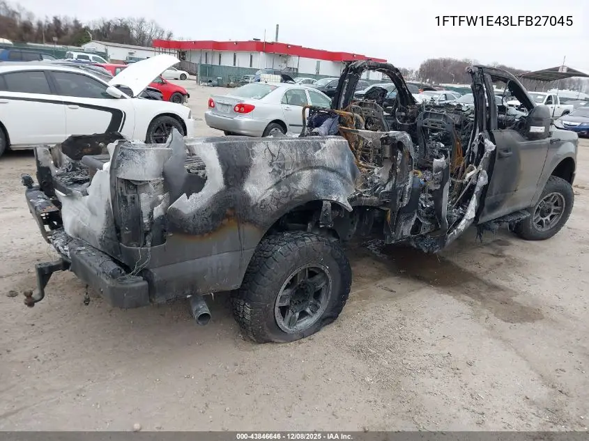 1FTFW1E43LFB27045 2020 Ford F-150 Xl