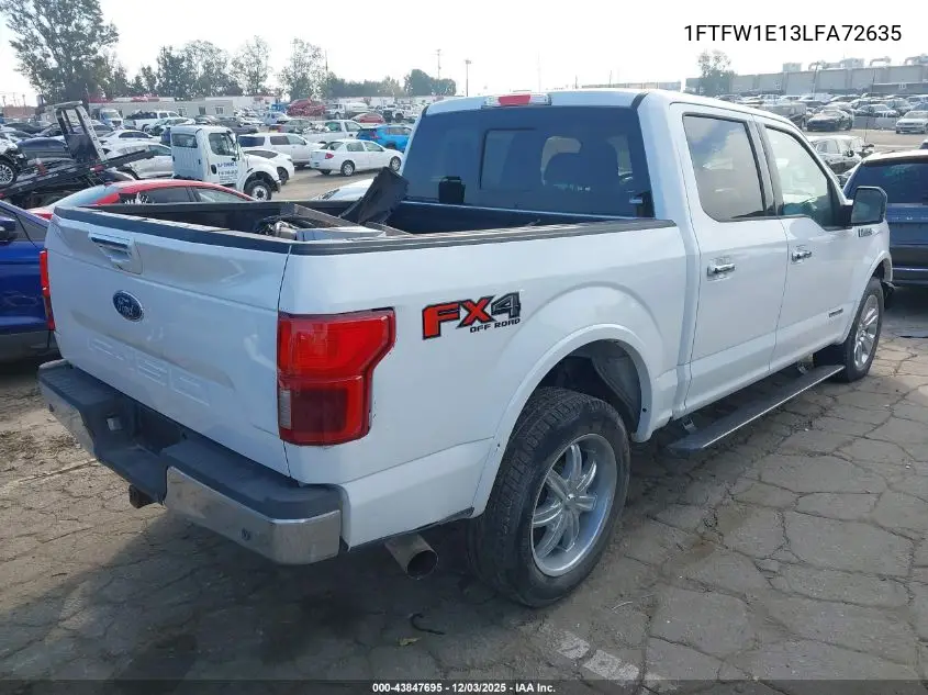 1FTFW1E13LFA72635 2020 Ford F-150 Lariat