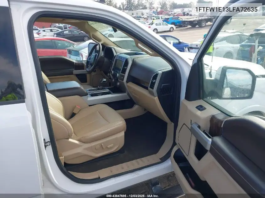 1FTFW1E13LFA72635 2020 Ford F-150 Lariat