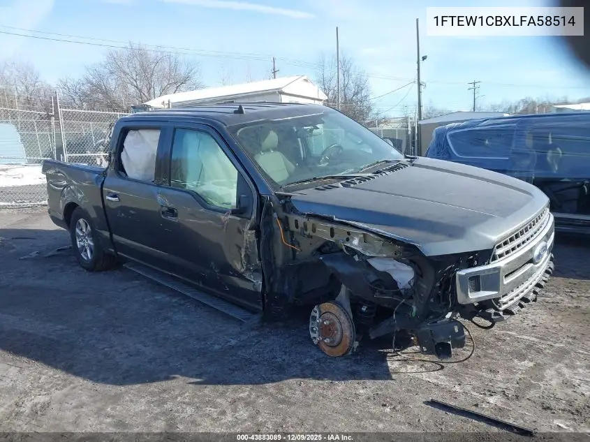 1FTEW1CBXLFA58514 2020 Ford F-150 Xlt
