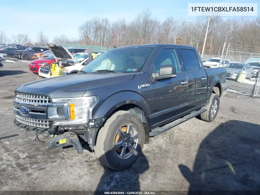 1FTEW1CBXLFA58514 2020 Ford F-150 Xlt