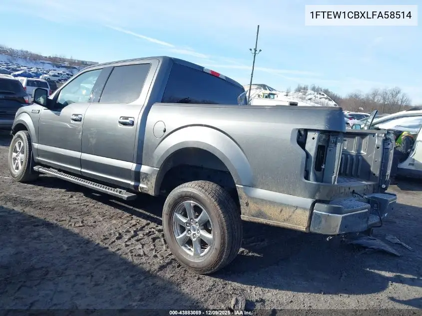 1FTEW1CBXLFA58514 2020 Ford F-150 Xlt