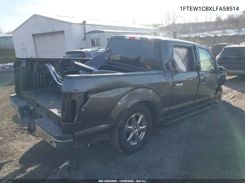 1FTEW1CBXLFA58514 2020 Ford F-150 Xlt