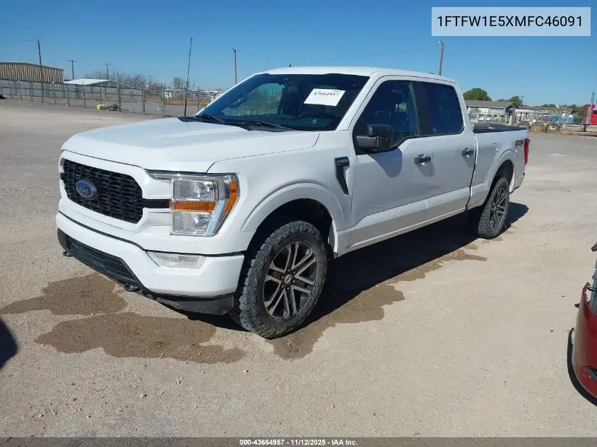 1FTFW1E5XMFC46091 2021 Ford F-150 Xl